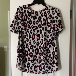 Boutique cheetah print blouse
